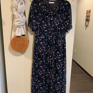 Maxi blue dress